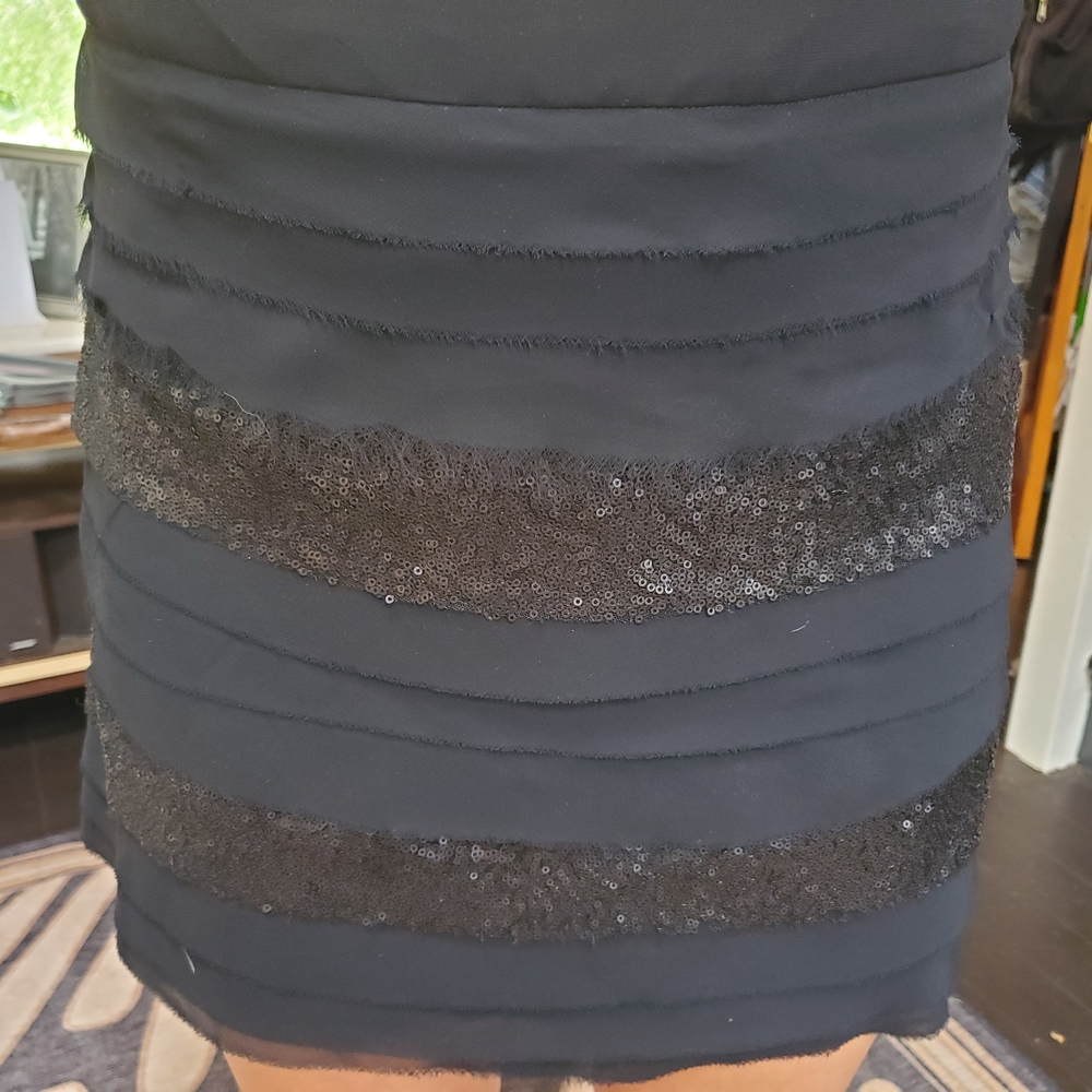 BCBG Paris Midnight Sequin Mini Skirt